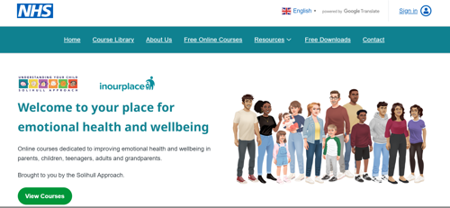 inourplace emotional health and wellbeing online support